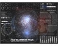 HUD background outer space. infographic elements. futuristic user interface. Vector science Polygonal background Royalty Free Stock Photo