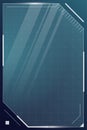 HUD digital futuristic user interface vertical square frame. Sci Fi high tech screen. Game UI menu touch monitoring Royalty Free Stock Photo