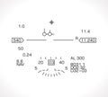 HUD display - jet fighter flight nawigation system Royalty Free Stock Photo