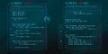 HUD interface elements with part of the code Java. Royalty Free Stock Photo