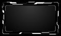 HUD frames white grey user interface elements design modern technology futuristic control panel screen digital hologram window