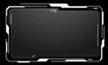 HUD frames white grey user interface elements design modern technology futuristic control panel screen digital hologram window Royalty Free Stock Photo
