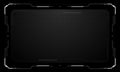 HUD frames white grey user interface elements design modern technology futuristic control panel screen digital hologram window