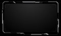 HUD frames white grey user interface elements design modern technology futuristic control panel screen digital hologram window Royalty Free Stock Photo
