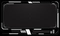 HUD frames white grey user interface elements design modern technology futuristic control panel screen digital hologram window
