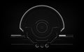 HUD Futuristic Interface Screen Design Element. UI Technology Virtual Reality View Display Object Vector