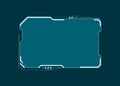HUD futuristic user interface screen element. Virtual dashboard. Abstract control panel layout design. Sci fi virtual tech display Royalty Free Stock Photo