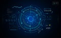 Hud gui interface futuristic virtual system template
