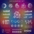 HUD infographics user interface set. UI vector design elements - charts, diagrams, graphs. Royalty Free Stock Photo