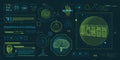 HUD interface design for decoding big data.