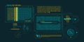 HUD interface design for decoding satellite data.