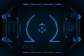 HUD panel VR User interface.Futuristic concept.vector and illustration Royalty Free Stock Photo