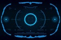 HUD panel VR User interface.Futuristic concept.vector and illustration - Vector Royalty Free Stock Photo