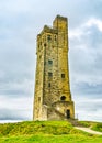 Huddersfield, West Yorkshire, England September 20 2107: Victoria Tower Castle Hill Royalty Free Stock Photo