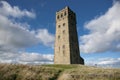 Huddersfield, West Yorkshire, UK, October 2013, Victoria Tower on Castle Hill Royalty Free Stock Photo
