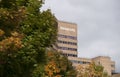 Huddersfield, West Yorkshire, UK, October 2013, a view of the Schwann Building at the University of Huddersfield Royalty Free Stock Photo