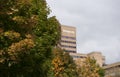 Huddersfield, West Yorkshire, UK, October 2013, a view of the Schwann Building at the University of Huddersfield Royalty Free Stock Photo