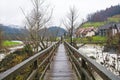 Hudiceva Brv Bridge in Skofja Loka, Slovenia