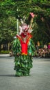 Hudoq Dayak dancer, native tribe of Borneo Royalty Free Stock Photo