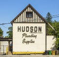 The Hudson Plumbing Supplies building Royalty Free Stock Photo