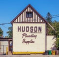 The Hudson Plumbing Supplies building Royalty Free Stock Photo
