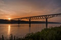 Hudson River Sunset Royalty Free Stock Photo