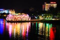 Hue Perfume River Riverbank At Night, Vietnam