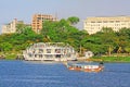 Hue Perfume River Riverbank And Tourist Boat, Vietnam