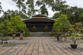 Temple and building inside the Thien Mu Pagoda in Hue, Vietnam Royalty Free Stock Photo