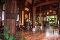 Hue, Vietnam, Huyen Khong Son Thuong Pagoda temple. Buddha altar statue