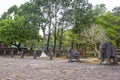 Ancient Statues At The Tomb Of Thieu Tri Emperor In Hue, Vietnam.