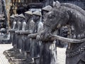 Stone statues on the grounds of Khai Ding Tomb, one of Imperial Tombs of Hue