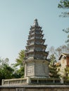 Hue, Vietnam - September 13 2017: The Thien Mu Pagoda is one of the ancient pagoda in Hue city. It is located on the Royalty Free Stock Photo