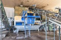 HueInside of an olive oil mill. Extra virgin olive oil factory by cold centrifugal extraction,