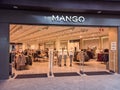 Huelva  Spain - January 27  2021: A Mango Store in Holea Shopping center. Royalty Free Stock Photo