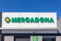 Huelva, Spain - March 6, 2022: View of a Mercadona store. Mercadona is a Spanish family-owned supermarket chain founded in