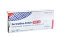 Huelva, Spain - September 8, 2022: Sertraline from Stada lab. It is an antidepressant of the selective serotonin reuptake Royalty Free Stock Photo