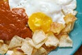 Huevos con chilaquiles Royalty Free Stock Photo