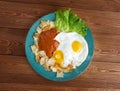 Huevos con chilaquiles Royalty Free Stock Photo