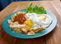 Huevos con chilaquiles Royalty Free Stock Photo