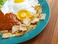 Huevos con chilaquiles Royalty Free Stock Photo