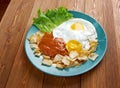 Huevos con chilaquiles Royalty Free Stock Photo