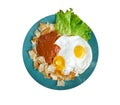 Huevos con chilaquiles Royalty Free Stock Photo