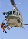 Huey UH1-N Medevac Royalty Free Stock Photo