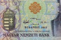 Take a at this 20,000 forint banknote, which is official currency of Hungary. Royalty Free Stock Photo