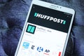 HuffPost mobile app Royalty Free Stock Photo