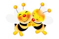 Hug of bees - Stock Illustration
