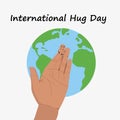 Hug day january Royalty Free Stock Photo