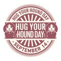 Hug Your Hound Day Royalty Free Stock Photo