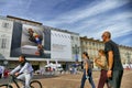 Huge advertising billboard for Zalando fashion e-commerce company